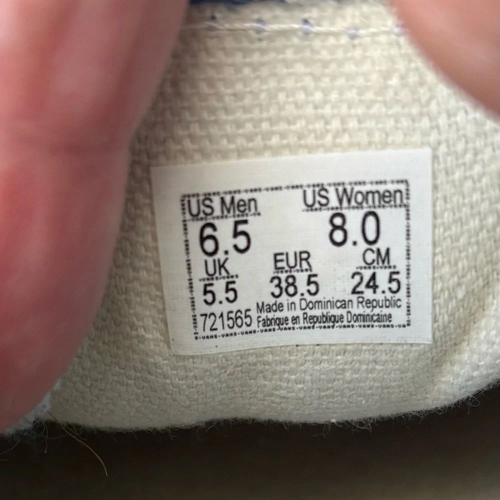 VANS Classic Woman’s Blue Slip-On Sneakers, Size: 8 - Picture 8 of 9